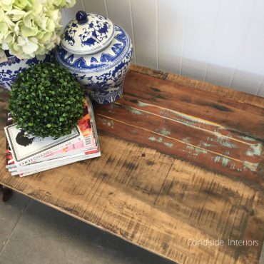 Patagonia Industrial Coffee Table on Castors