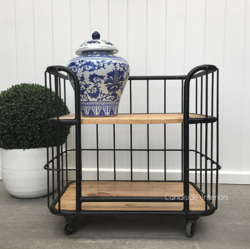 Caged Baker's Side Table / Bedside