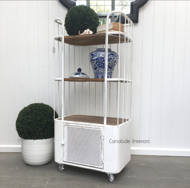 Submarine Midi Industrial Cupboard / Open Bookshelf