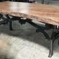 Hobbs Industrial Dining Table with Natural Wood Top