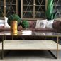 Wickford Glass & Rattan Coffee Table