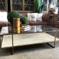 Wickford Glass & Rattan Coffee Table