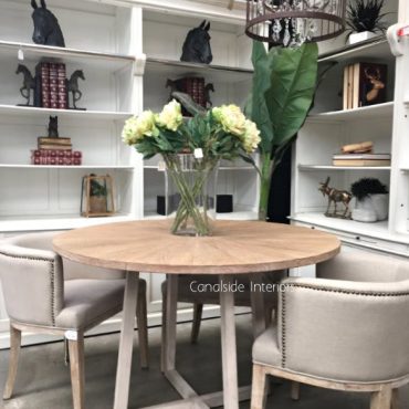 Downing Round Dining Table with Mosaic Top