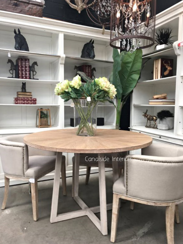 Downing Round Dining Table with Mosaic Top