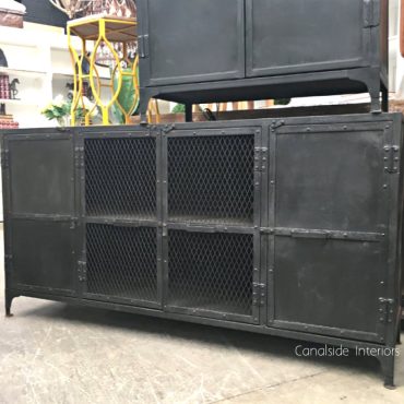 Foundry 4 Door Industrial TV Sideboard with Mesh Doors