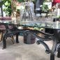 Hobbs Industrial Dining Table with Glass Top
