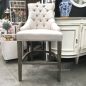 Dashwood Upholstered Buttoned Back Bar Stool