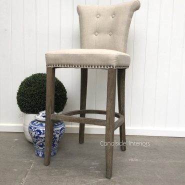 Montague Upholstered Buttoned Back Bar Stool