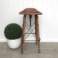 Hendricks Aged Leather Bar Stool