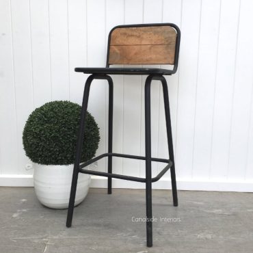 Elementary Bar Stool with Back
