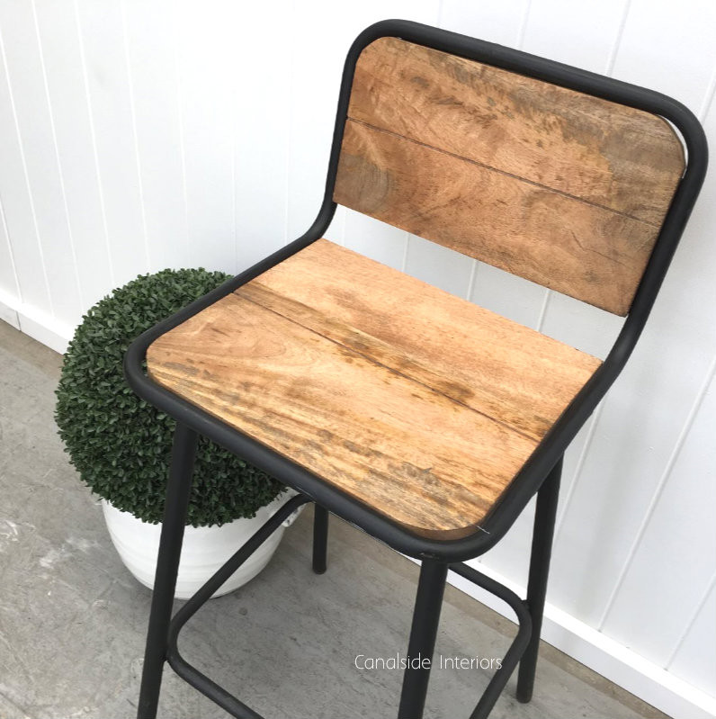 Elementary Bar Stool with Back