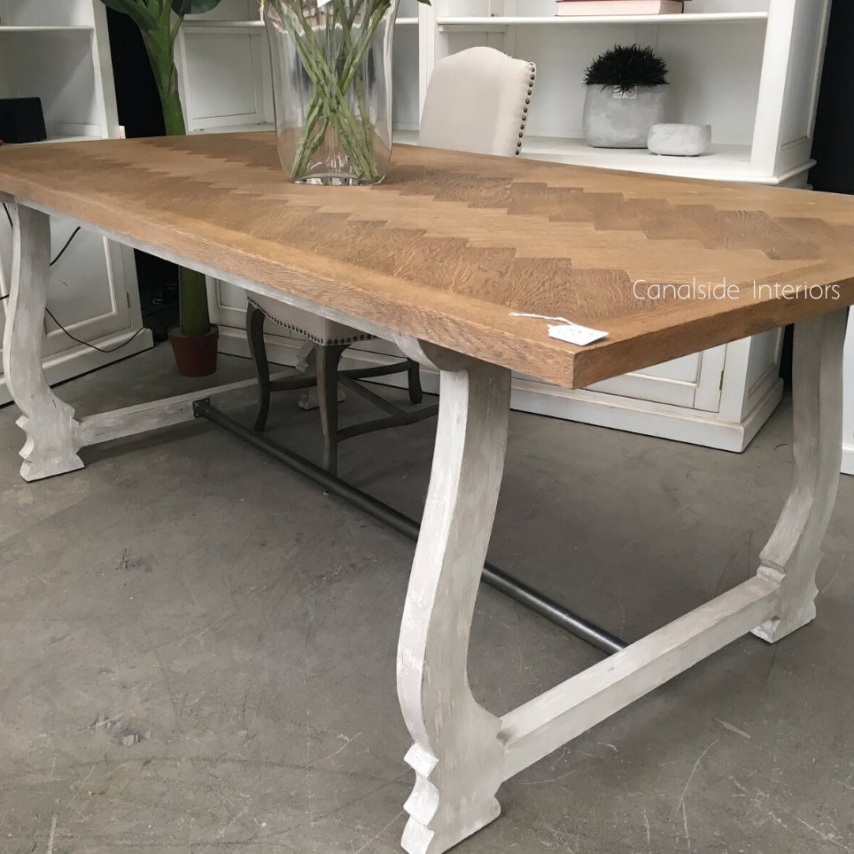 Harper Herringbone Dining Table