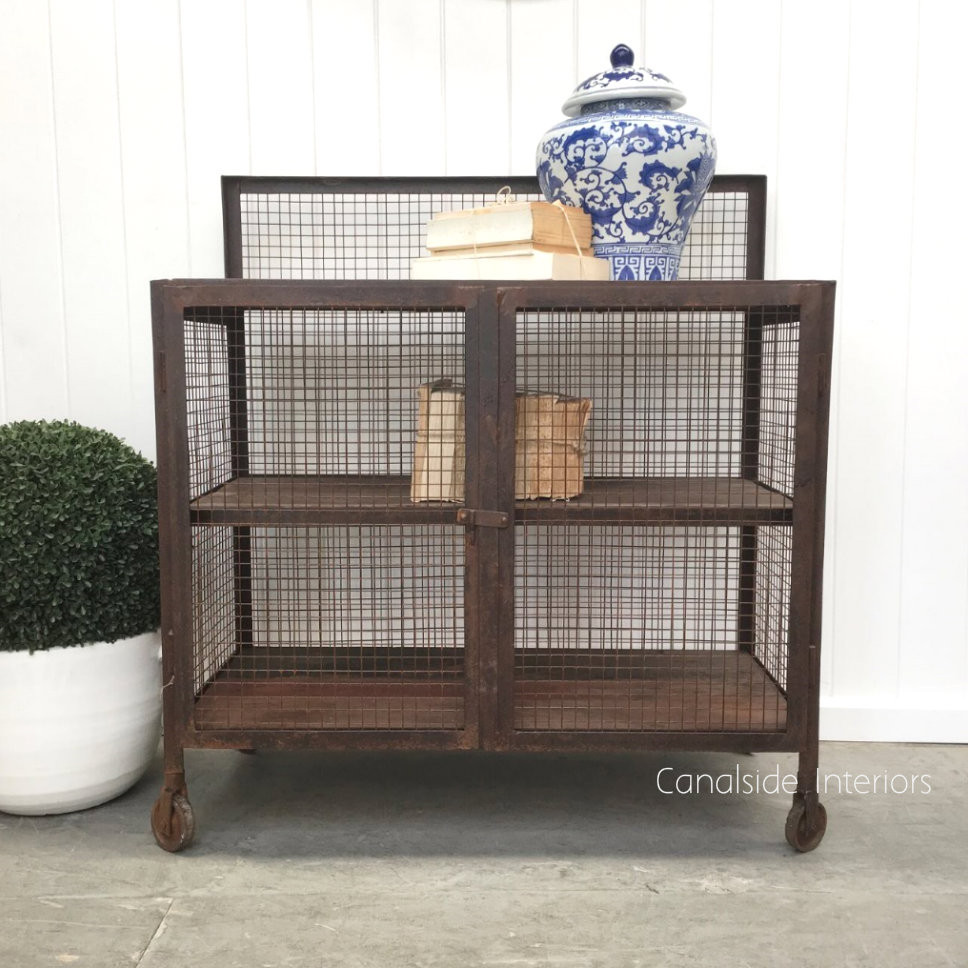 Lothbrok Industrial Mesh TV Unit / Sideboard - Small