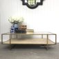 Wickford Glass & Rattan Coffee Table