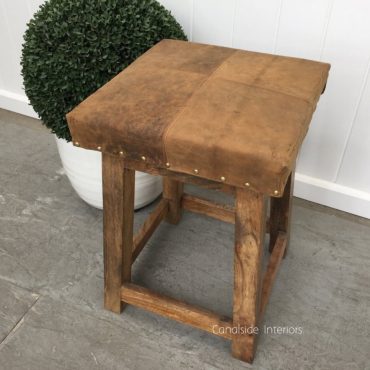 Bighetti Leather Stool