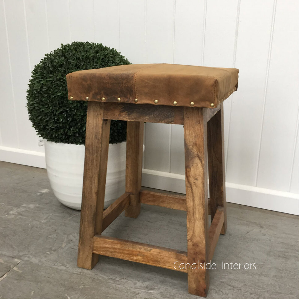 Bighetti Leather Stool