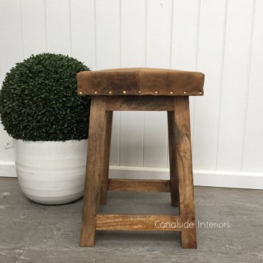 Bighetti Leather Stool