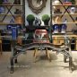 Hobbs Industrial Dining Table with Glass Top