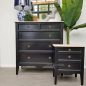 Peninsula 5 Drawer Chest and Peninsula Bedside