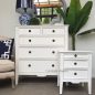 Peninsula 5 Drawer Chest and Peninsula Bedside