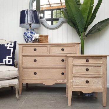 Peninsula 4 Drawer Chest and Peninsula Bedside