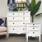 Peninsula 5 Drawer Chest and Peninsula Bedside
