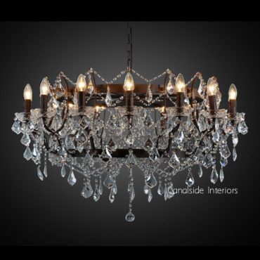 19th C Rococo Round Chandelier