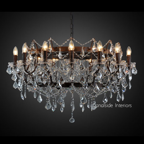 19th C Rococo Round Chandelier