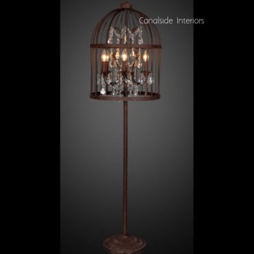 Vintage Birdcage Floor Lamp