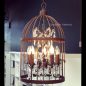 Vintage Birdcage Industrial Chandelier