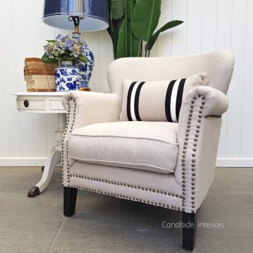 Scottie Occasional Armchair with Stud Detailing