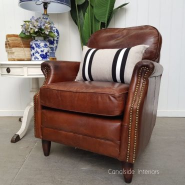 Kennedy Aged Leather Armchair