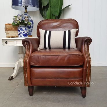 Kennedy Aged Leather Armchair