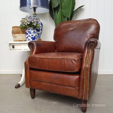 Kennedy Aged Leather Armchair