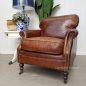 Newport Aged Leather Armchair