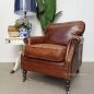 Newport Aged Leather Armchair