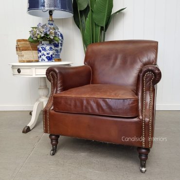 Randall Aged Leather Armchair