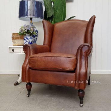 Cambridge Aged Leather Wingback