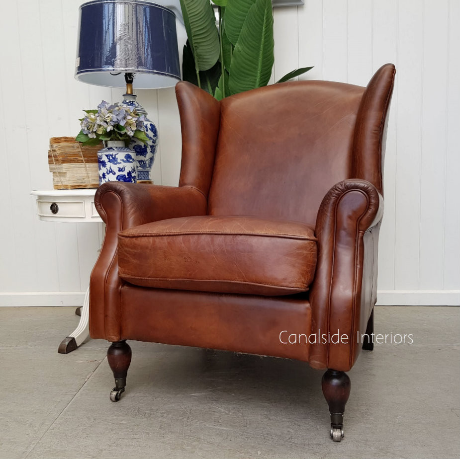 Cambridge Aged Leather Wingback