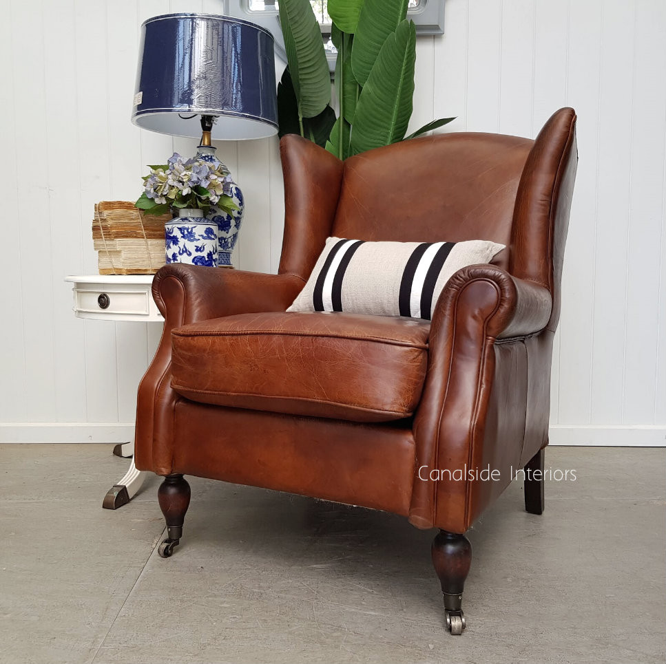 Cambridge Aged Leather Wingback