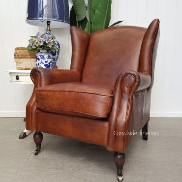 Cambridge Aged Leather Wingback