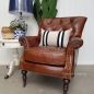 Knox Aged Leather Armchair
