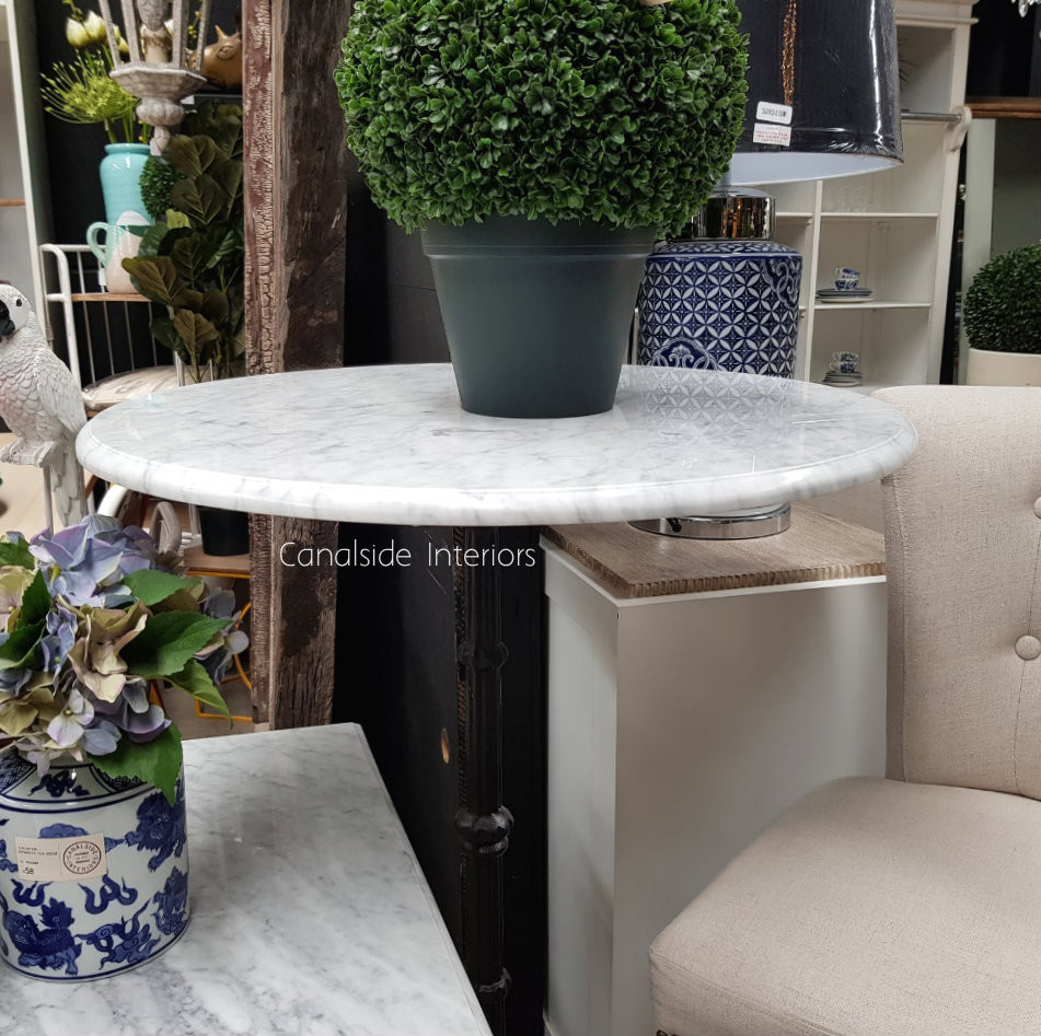 *Cafe Table Top - Carrara Marble - Round