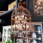 Vintage Birdcage Industrial Chandelier Large