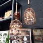 Vintage Birdcage Industrial Chandelier Large