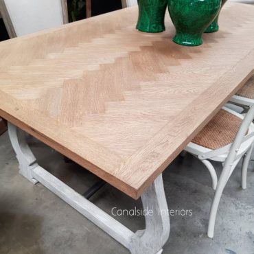 Harper Herringbone Dining Table