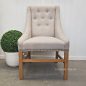 Empire Upholstered Dining Chair - Cream