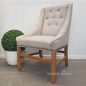 Empire Upholstered Dining Chair - Cream