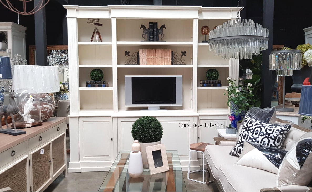 Yates TV Entertainment Wall Unit Library