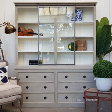 Pemberley Sliding Door Display Wall Unit